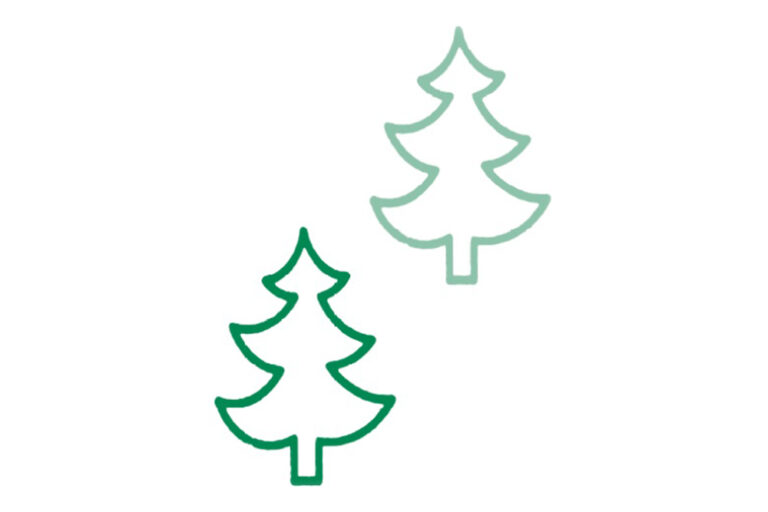 Tovagliette monouso 30×40 vendita ingrosso - X-Mas Tree Verde